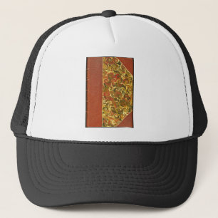 Gorra De Camionero Cubierta de libro antiguo con patrón de remolino o