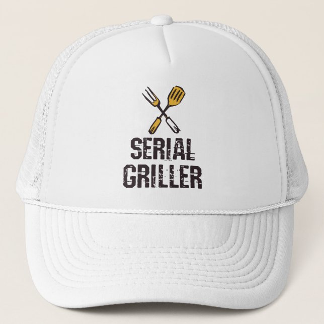 Gorra De Camionero Cubierta de parrilladas serie Grill BBQ master Gri (Anverso)