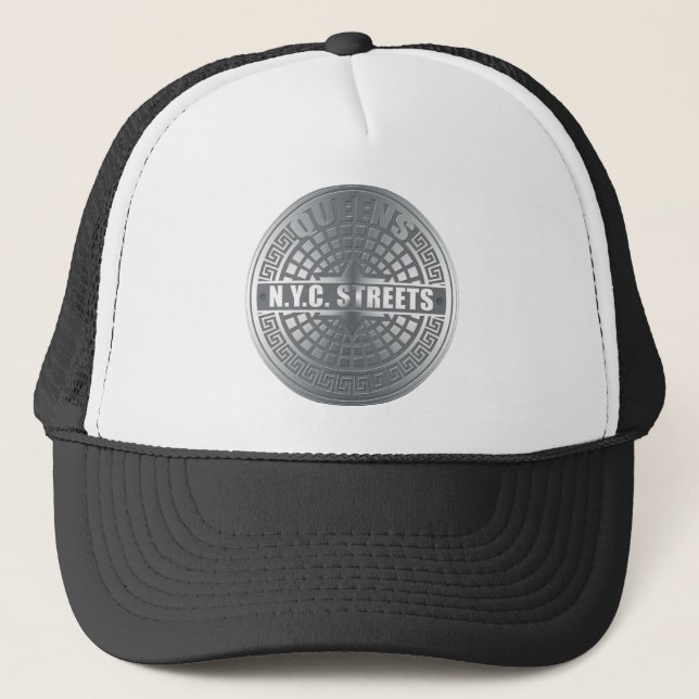 Gorra De Camionero Cubiertas de Pozos Queens (Anverso)