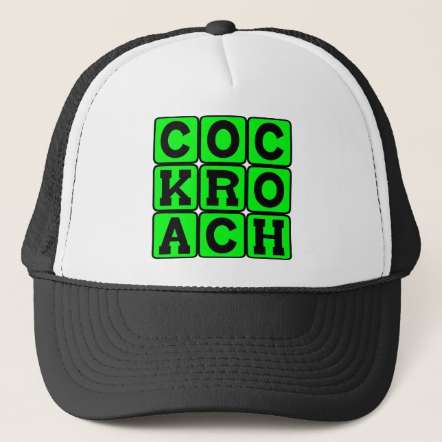 Gorra De Camionero Cucaracha, insecto determinado (Anverso)