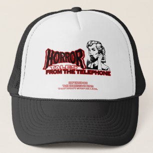 Gorra De Camionero Cuentos del horror del anuncio retro de la