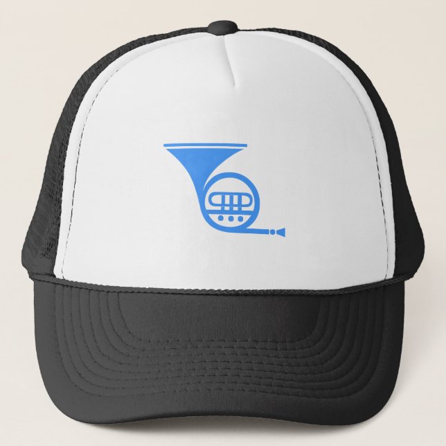 Gorra De Camionero Cuerno francés - Azul bebé (Anverso)