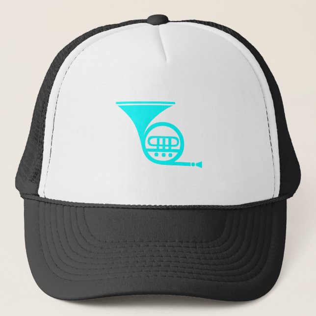 Gorra De Camionero Cuerno francés - cian (Anverso)