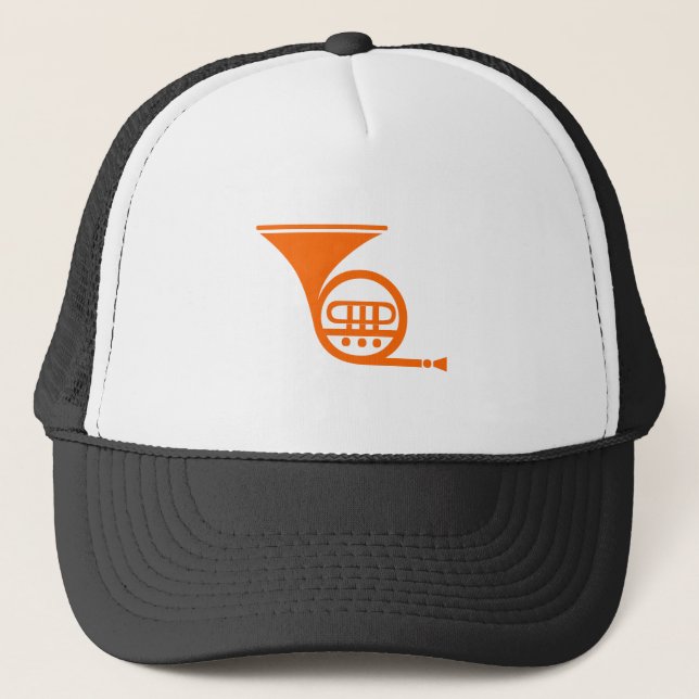 Gorra De Camionero Cuerno Francés - Naranja (Anverso)