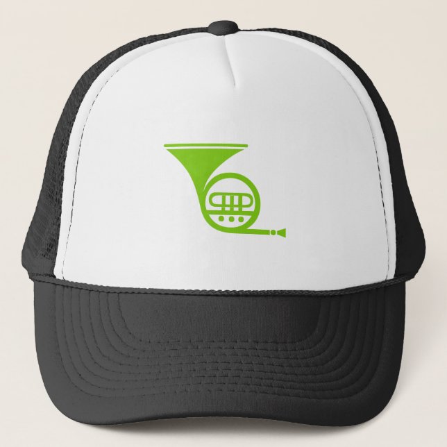 Gorra De Camionero Cuerno Francés - Verde Marciano (Anverso)