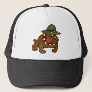 Gorra De Camionero Cuerpo completo del bulldog del diablo (añada su