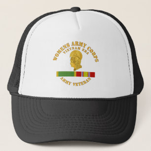 Gorra De Camionero Cuerpos de Ejército Mujeres Era Vietnam - con WAC