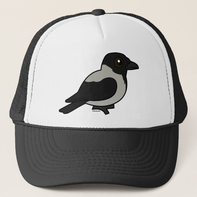 Gorra De Camionero Cuervo encapuchado de Birdorable (Anverso)