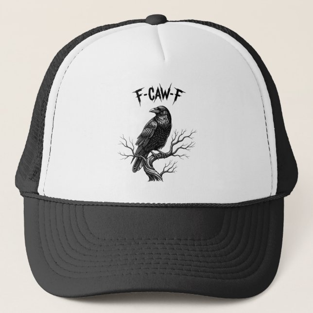 Gorra De Camionero Cuervo - F-Caw-F (Anverso)