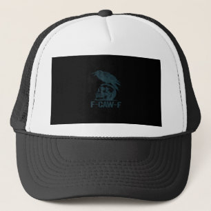 Gorra De Camionero Cuervo F-Caw-F Retro Amante de los Cuervos Diverti