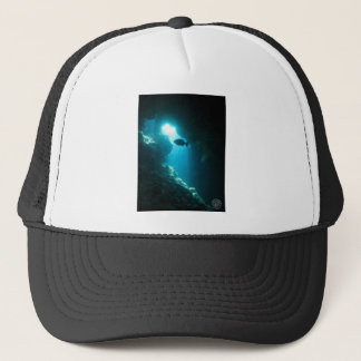 Gorra De Camionero Cueva y pescados azules claros