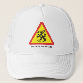 Gorra De Camionero Cuidado con la tapa de los Leones Finlandeses