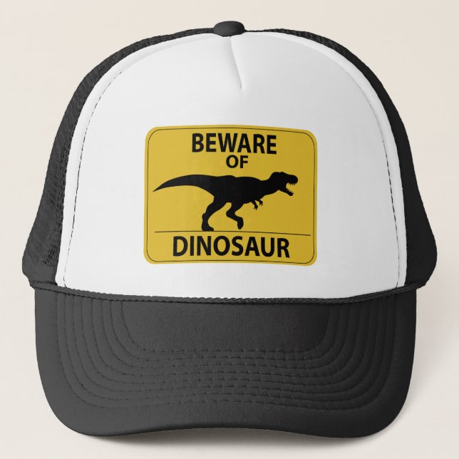 Gorra De Camionero Cuidado con los dinosaurios (Anverso)