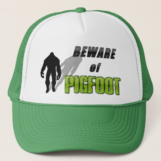 Gorra De Camionero Cuidado con PIGFOOT (Anverso)