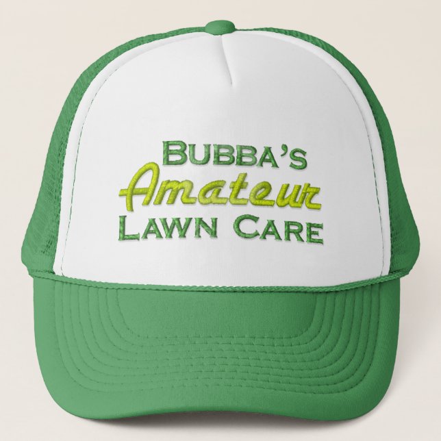 Gorra De Camionero Cuidado del césped de Bubba (Anverso)