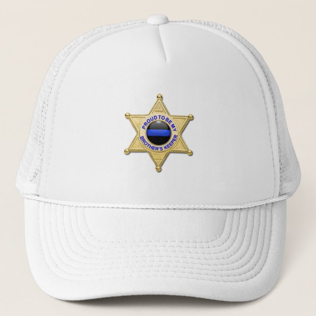 Gorra De Camionero Cuidadosos hermanos de la línea azul (Anverso)