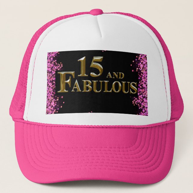 Gorra De Camionero Cumpleaños 15  (Anverso)