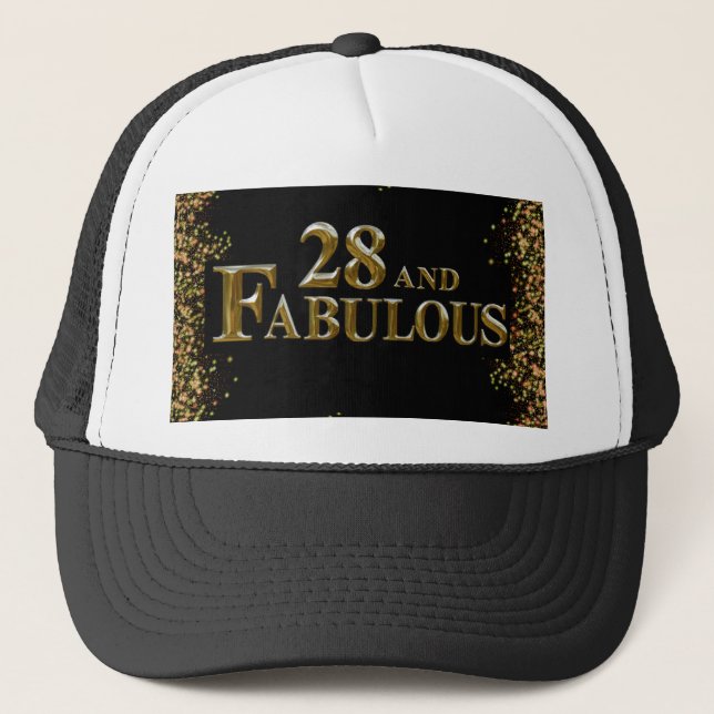 Gorra De Camionero Cumpleaños 28 (Anverso)