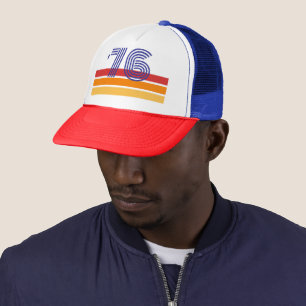 Gorra De Camionero Cumpleaños 50 Vintage 1976 Retro Franja Sol