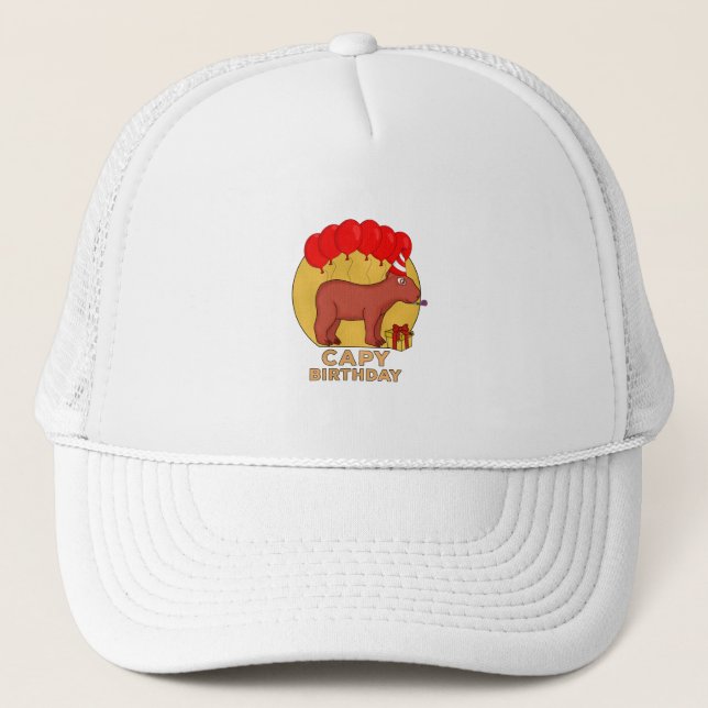 Gorra De Camionero Cumpleaños de Capy (Anverso)