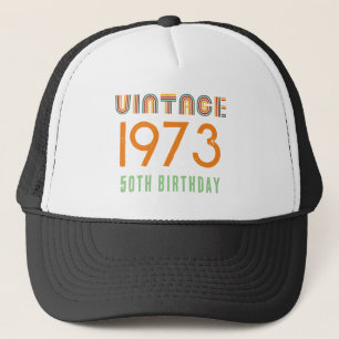 GORRA DE CAMIONERO CUMPLEAÑOS DE EDICIÓN VINTAGE PERSONALIZADA AÑO DE