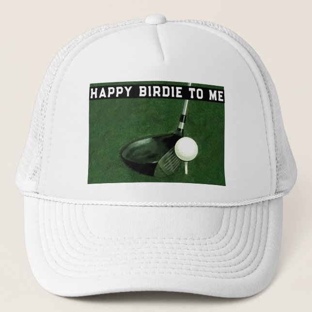 Gorra De Camionero Cumpleaños de Golf (Anverso)