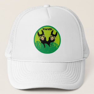 Gorra De Camionero Cumpleaños de las Gemelas de la Llama de la Alpaca