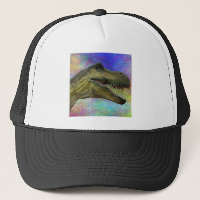 Gorra De Camionero Cumpleaños de los dinosaurios - Jurassic Tyrannosa (Anverso)