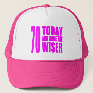 Gorra De Camionero Cumpleaños divertidos 70 hoy y ningunos de los