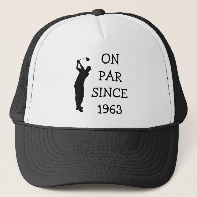Gorra De Camionero Cumpleaños Golfer Funny 60th happy Dad Par (Anverso)