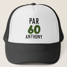 Gorra De Camionero Cumpleaños Golfer Funny 60th happy Dad Par