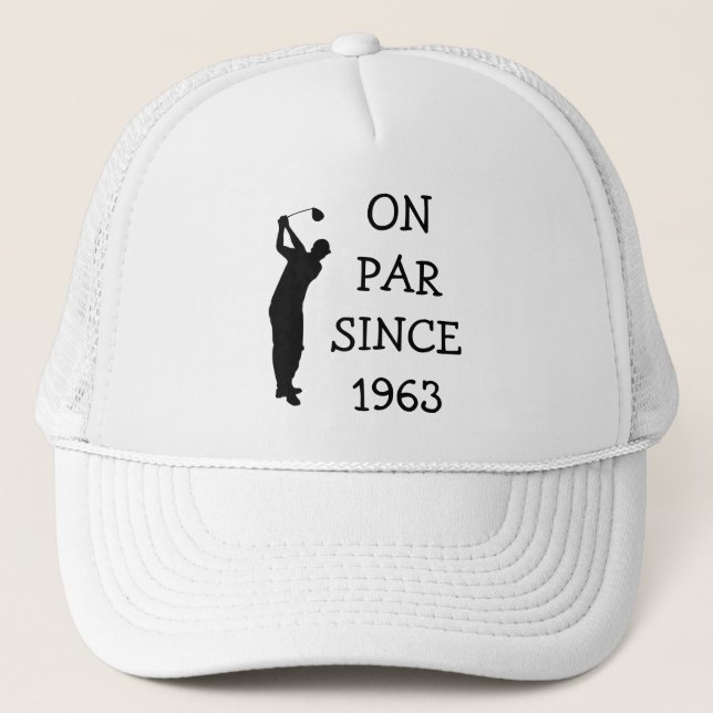 Gorra De Camionero Cumpleaños Golfer Funny 60th happy Dad Par (Anverso)