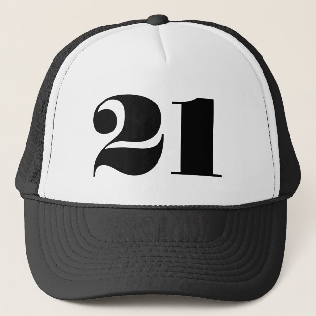 Gorra De Camionero Cumpleaños Gracioso 21º feliz Humor de la Edad Leg (Anverso)