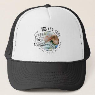 Gorra De Camionero Cumpleaños Nieto Adorable Foto Personalizada