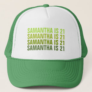 Gorra De Camionero Cumpleaños personalizado 21 30 40 50 60 70
