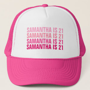 Gorra De Camionero Cumpleaños personalizado 21 30 40 50 60 70