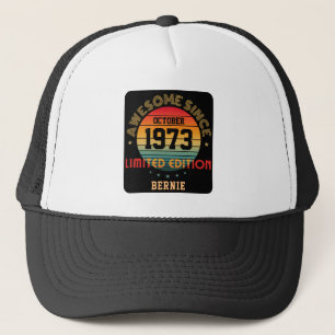 Gorra De Camionero Cumpleaños Personalizado Increíble Año Mes Nombre 