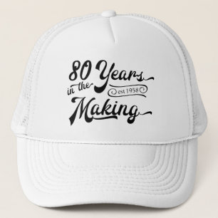 Gorra De Camionero Cumpleaños retro 80 años en preparación