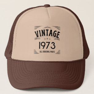 Gorra De Camionero Cumpleaños Vintage Personalizado Año de Nacimiento