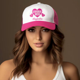 Gorra De Camionero Cuore Mio Personalizado Trucker Hat