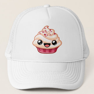 Gorra De Camionero Cupcake Rojo/Blanco - Salto Feliz