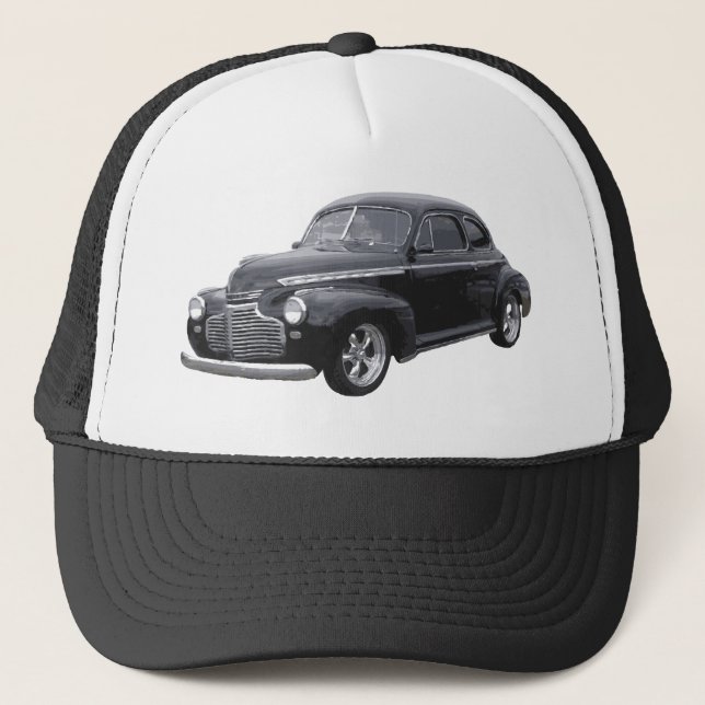 Gorra De Camionero Cupé de Chevy del negro 41 (Anverso)