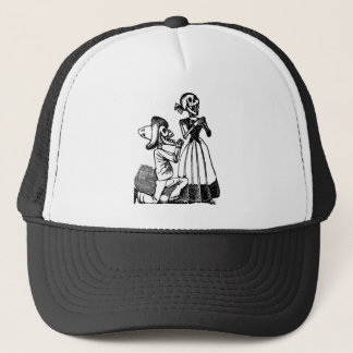 Gorra De Camionero Cupid Calavera, 1900s esqueléticos de los amantes
