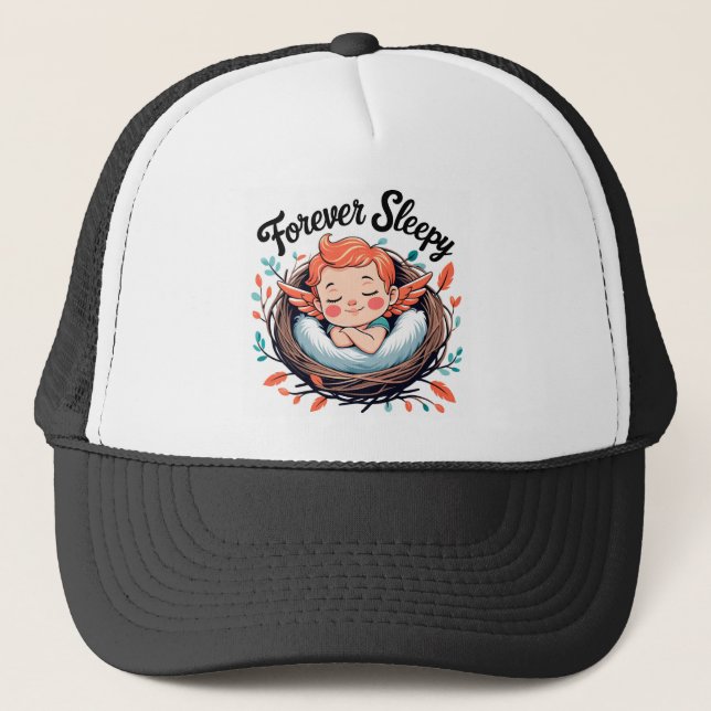 Gorra De Camionero Cupid: Forever Sleepy (Anverso)