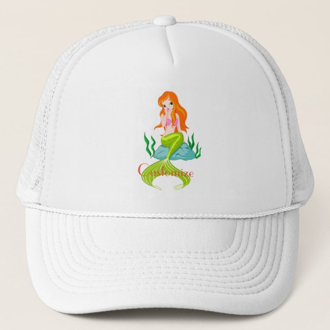 Gorra De Camionero Cura de la sirena de cabeza roja Thunder_Cove (Anverso)