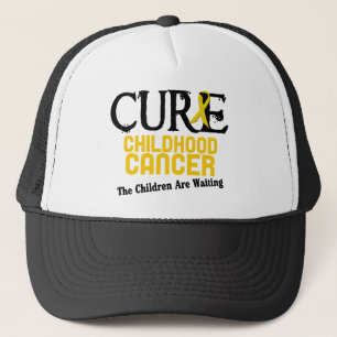 Gorra De Camionero CURACIÓN de la conciencia del cáncer de la niñe