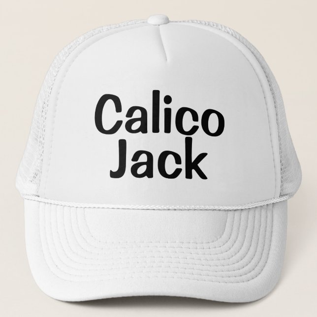 Gorra De Camionero Curiosa Novedad Béisbol CALICO JACK (Anverso)