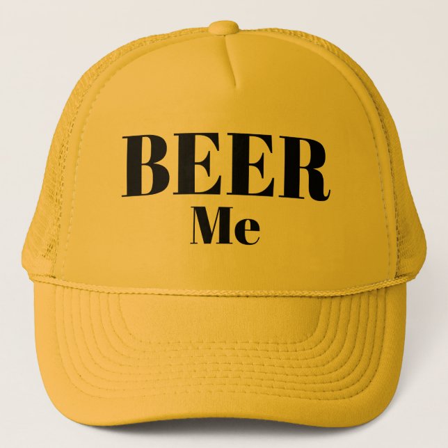 Gorra De Camionero Curiosa Novedad de béisbol, CERVEZA MÍ (Anverso)