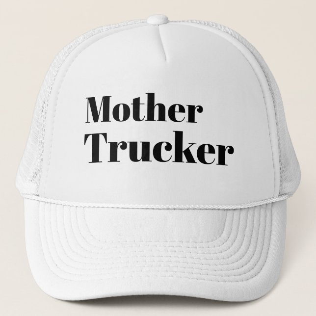 Gorra De Camionero Curiosa Novedad MADRE DE Béisbol TRUCKER (Anverso)