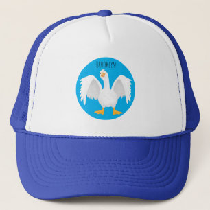 Gorra De Camionero Curioso ilustracion de personalizado ganso domésti
